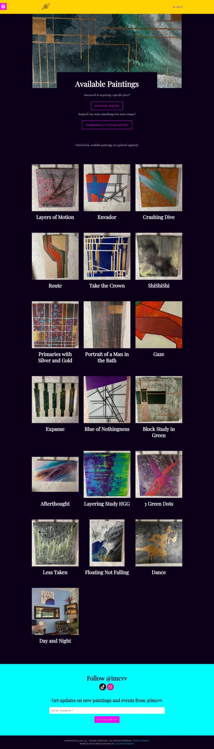 available paintings page of imcvv.com